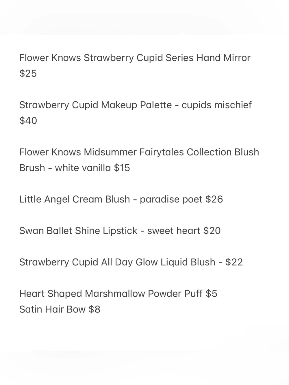 Flowerknows Makeup Bundle